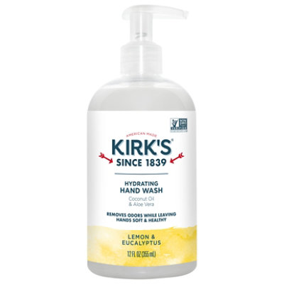 Kirks Natural Lemon & Eucalyptus Hand Soap - 12 Fl. Oz.