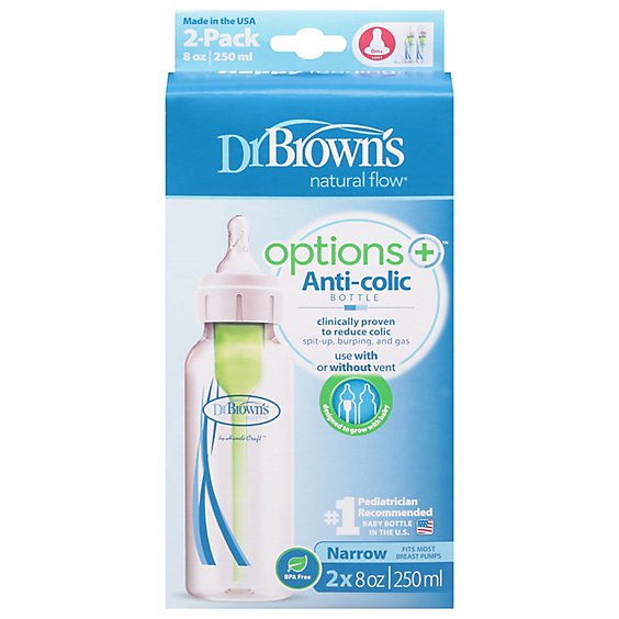 Dr Brown Natural Flow Anti-Colic Bottle 2 Pack 