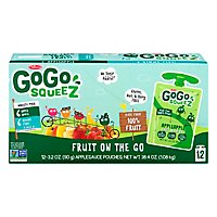 GoGo squeeZ Applesauce Variety Pack Apple Apple Gimme Five! - 12-3.2 Oz - Image 3