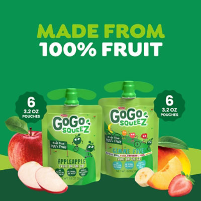 GoGo squeeZ Applesauce Variety Pack Apple Apple Gimme Five! - 12-3.2 Oz - Image 3