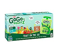 GoGo squeeZ Applesauce Variety Pack Apple Apple Gimme Five! - 12-3.2 Oz