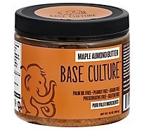 Base Culture Almond Butter Raw Maple - 16 Oz