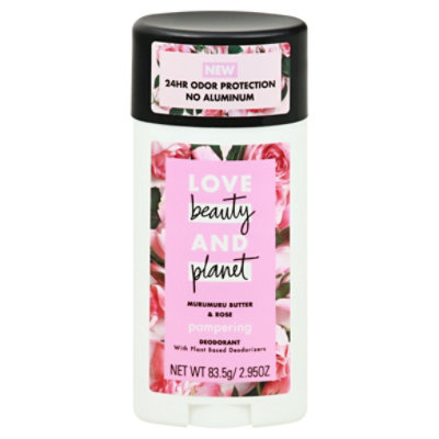 Love Beauty and Planet Deodorant Pampering Murumuru Butter & Rose - 2.95 Oz