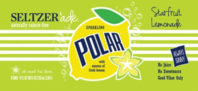 Polar Seltzer Starfruit Lemonade - 8-12 Fl. Oz. - Image 5