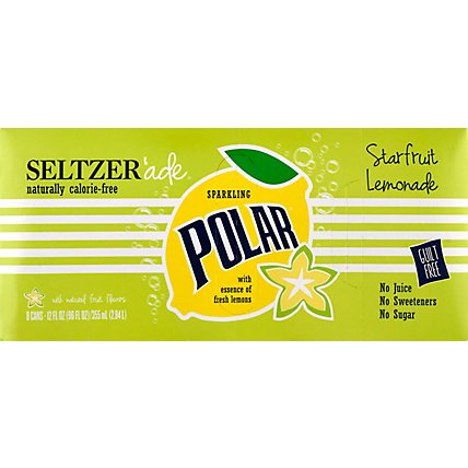 Polar Seltzer Starfruit Lemonade - 8-12 Fl. Oz. - Image 2