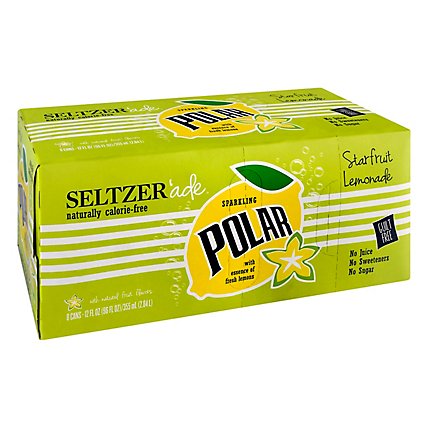 Polar Seltzer Starfruit Lemonade - 8-12 Fl. Oz. - Image 1