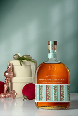 Woodford Reserve Holiday Edition Kentucky Straight 90.4 Proof Bourbon Whiskey Bottle - 1 Liter - Image 3