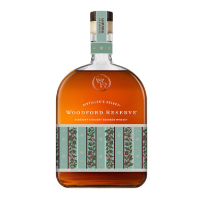 Woodford Reserve Holiday Edition Kentucky Straight 90.4 Proof Bourbon Whiskey Bottle - 1 Liter