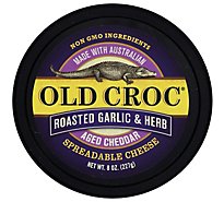 Old Croc Roasted Garlic & Herb Spreadable - 8 Oz