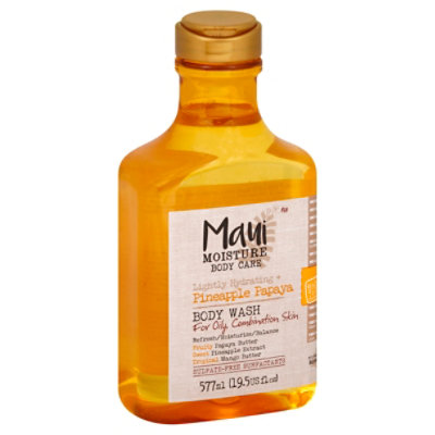 MAUI MOISTURE Body Wash Lightly Hydrating + Pineapple Papaya - 19.5 Fl. Oz.
