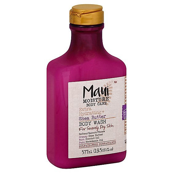 MAUI MOISTURE Body Wash Extra Hydrating + Shea Butter For Severely Dry Skin - 19.5 Fl. Oz.