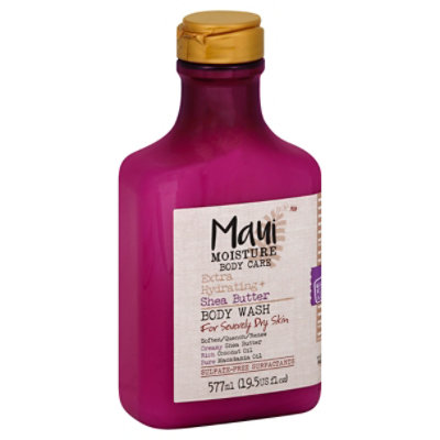 MAUI MOISTURE Body Wash Extra Hydrating + Shea Butter For Severely Dry ...