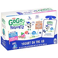 GoGo squeeZ YogurtZ, Variety Pack Blueberry Berry - 10 - 3 Oz - Image 1