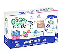 GoGo squeeZ YogurtZ, Variety Pack Blueberry Berry - 10 - 3 Oz