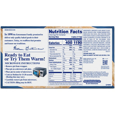 Entenmanns Minis Snack Pies Blueberry 6 Count - 12 Oz - Image 2