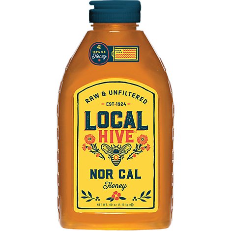 Local Hive Honey Raw & Unfiltered Nor Cal - 40 Oz