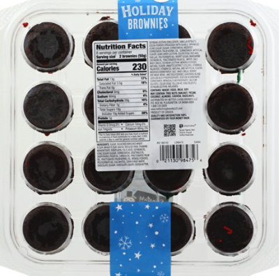 Overjoyed Brownie Bites Decorated Holiday Platter - 14 Oz - Image 7