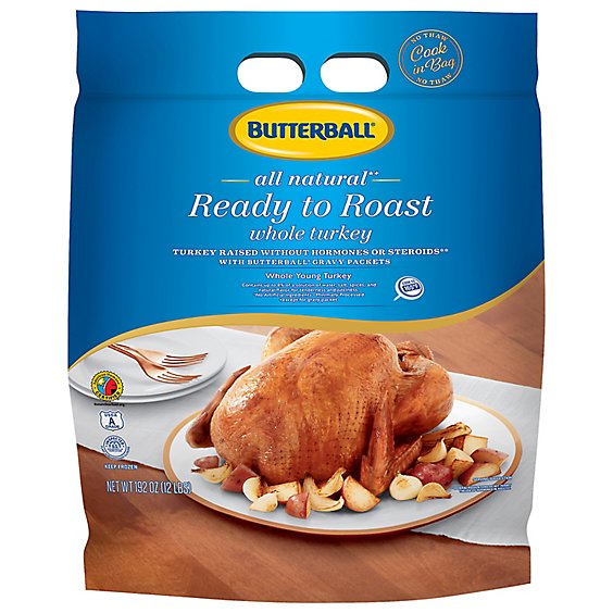 Butterball Ready To Roast Whole Turkey Frozen - 12 Lb - Albertsons