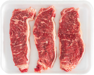 Amigos Top Loin New York Strip Steak Boneless Valu Pack - Lb - Image 1