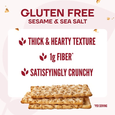 Wasa Crispbread Sesame & Sea Salt Gluten Free Crackers - 6.1 Oz - Image 3