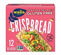 Wasa Crispbread Gluten Free Sesame & Sea Salt 12 Count - 6.1 Oz
