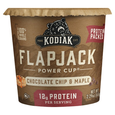 Kodiak Chocolate Chip & Maple Flapjack Power Cup - 2.29 Oz - Image 1
