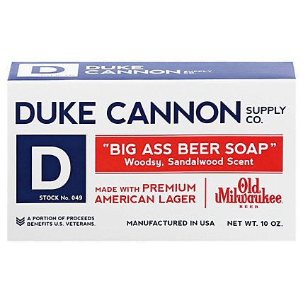 Duke Cannon Big Ass Beer Soap Woodsy Sandalwood Scent - 10 Oz - Image 3