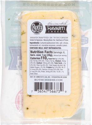 Roth Cheese Havarti Horseradish - 6 Oz - Image 4