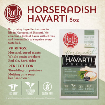 Roth Cheese Havarti Horseradish - 6 Oz - Image 3