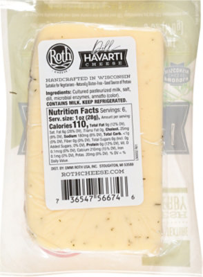 Roth Cheese Havarti Dill - 6 Oz - Image 7