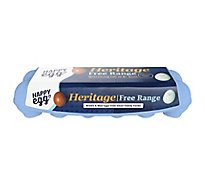 Happy Egg Eggs Heritage Breed Blue And Brown Large - 12 Count