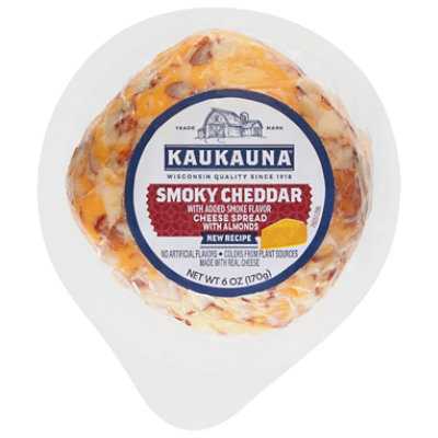 Kaukauna Smoky Cheddar Spreadable Cheese Ball - 6 Oz - Image 1