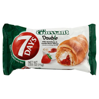 7 Days Croissant Soft With Strawberry & Vanilla Filling - 2.65 Oz - Image 1