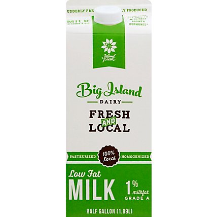 Big Island Dairy Milk Low Fat 1% Milkfat Half Gallon - 1.89 Liter - Image 2