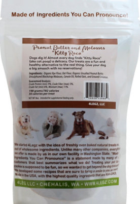 4legz Kitty Roca Pb Molasses Dog Treat - 8 Oz - Image 3