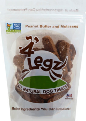 4legz Kitty Roca Pb Molasses Dog Treat - 8 Oz - Image 2