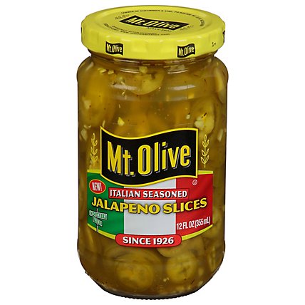 Mt. Olive Italian Seasoned Jalapeno Slice - 12 Fl. Oz. - Image 3