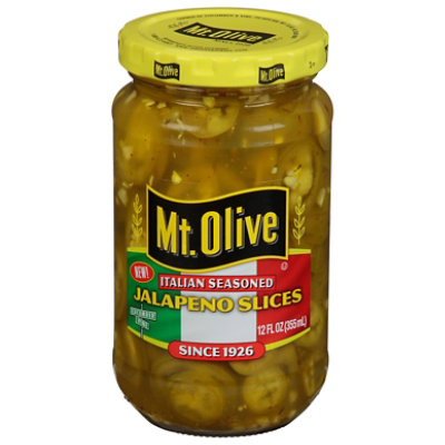 Mt. Olive Italian Seasoned Jalapeno Slice - 12 Fl. Oz. - Image 2