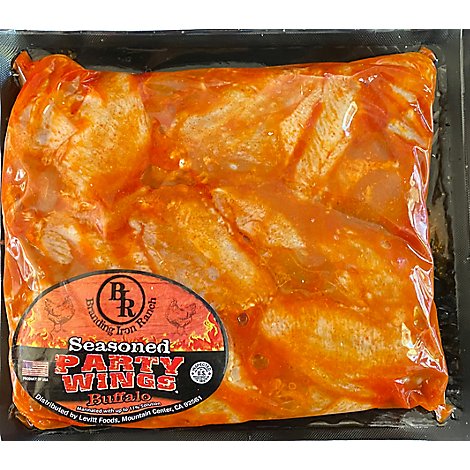 Branding Iron Ranch Chicken Party Wings Spicy Buffalo Seasoned - 0.50 Lb