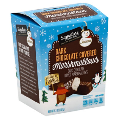 Signature SELECT Marshmallows Dark Chocolate Covered - 5.3 Oz - Image 1