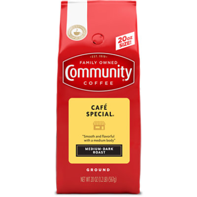 Community Coffee Ground Medium Dark Roast Cafe Special - 20 Oz - Image 1