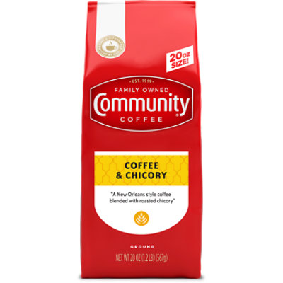 Community Coffee Ground Coffee & Chicory - 20 Oz - Image 1