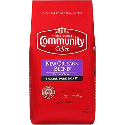 Community Coffee New Orleans Special Dark Roast Blend - 20 Oz - Image 1