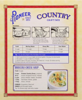 Pioneer Brand Gravy Mix Country - 11 Oz - Image 6