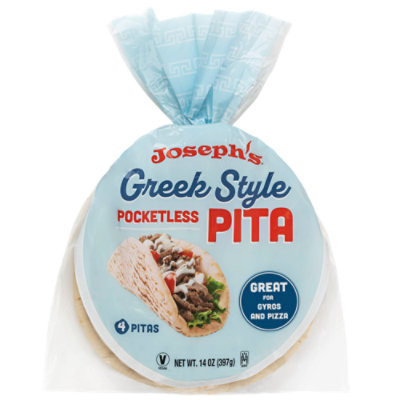 Joseph's Greek Style Pocketless Pita Bread - 4 Count - Image 1