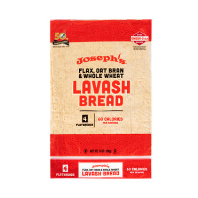 Josephs Lavash Bread Flax 4 Count - 9 Oz - Image 2