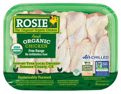 ROSIE Organic Chicken Party Wings Air Chilled - 1 LB