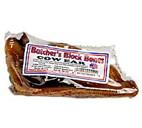 Butcher Block Cow Ear Dog Bone - .1 Lb