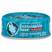 Sustainab Tuna Albcre Watr No Salt - 5 Oz - Image 1