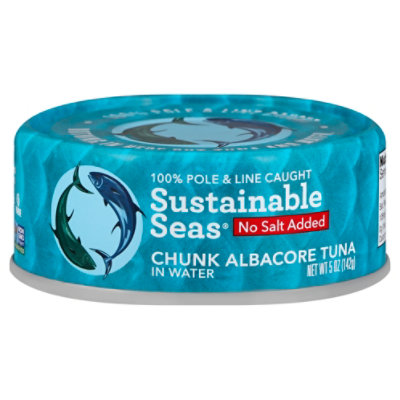 Sustainab Tuna Albcre Watr No Salt - 5 Oz